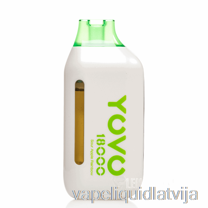 Yovo Ultra 18000 Vienreizējās Lietošanas Skābo ābolu Varavīksnes Vape šķidrums